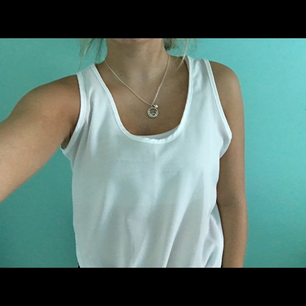 White tank top